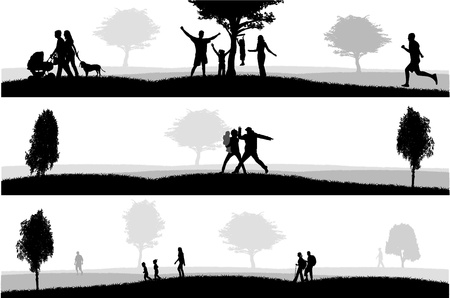 Outdoor recreation illustration のイラスト素材