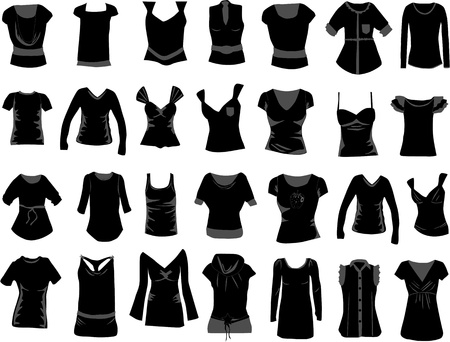 women clothes のイラスト素材