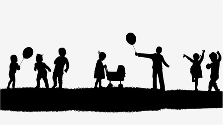 illustration of children in natureのイラスト素材