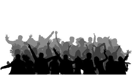 Dancing silhouettesのイラスト素材