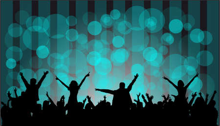 Dancing silhouettesのイラスト素材