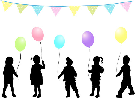Children's birthday partyのイラスト素材