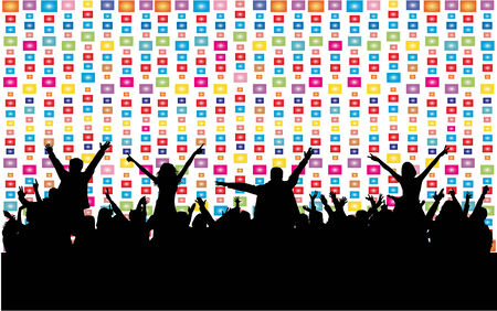 party peopleのイラスト素材