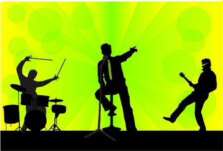 Playing Concert のイラスト素材