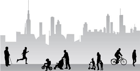 Urban trafficのイラスト素材