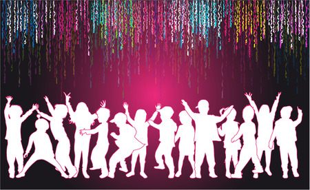 Children silhouettesのイラスト素材