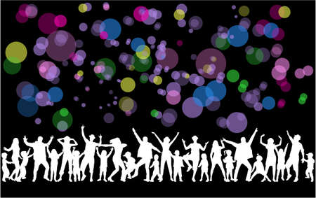 Family silhouettesのイラスト素材