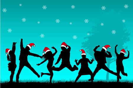 Christmas Partyのイラスト素材