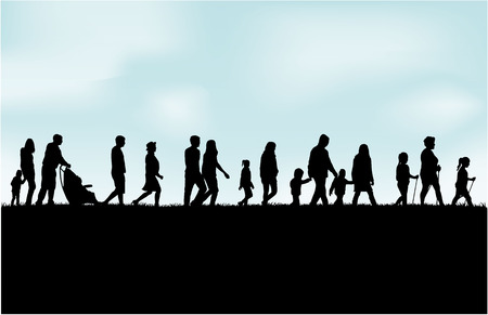 People actively spending timeのイラスト素材