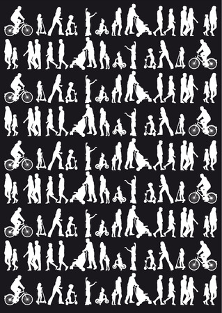 Group of active people.のイラスト素材