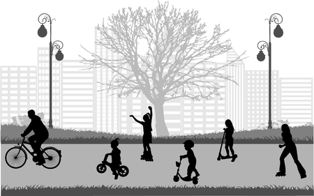 Family active sports.のイラスト素材