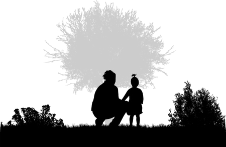 Group of people. Crowd of people silhouettes.のイラスト素材