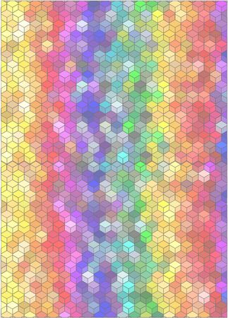 Abstract background with cubes.のイラスト素材