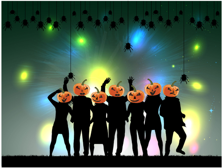 Halloween party background.のイラスト素材
