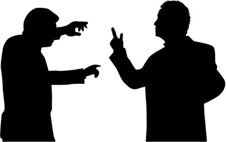 Business people. Silhouettes conceptual.のイラスト素材