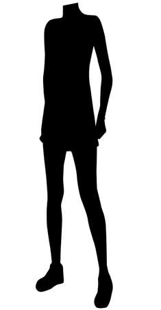 Black people silhouettesのイラスト素材