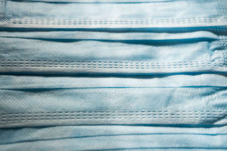 lot of medical face masks for the prevention of coronavirus covid-19 2019-ncovの写真素材