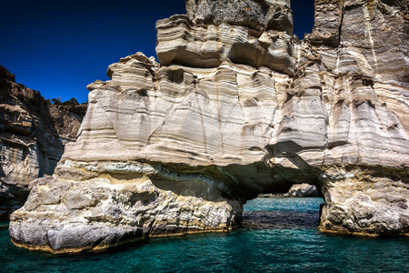 Kleftiko Milos island Cyclades Greeceの写真素材