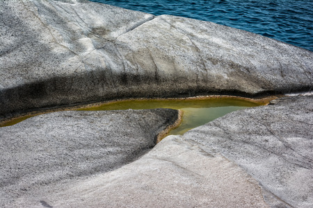 Sarakiniko beach at the island of Milos in Greeceの写真素材