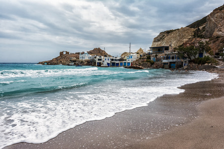 Fishing village, Milos Greeceの写真素材