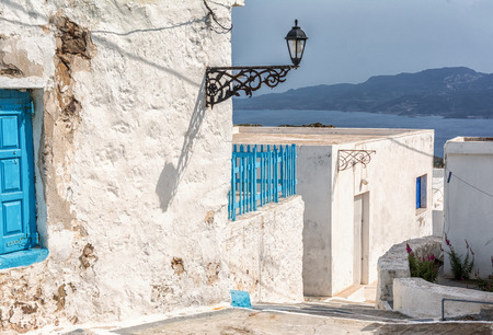 Streets of Milos island, Greeceの写真素材
