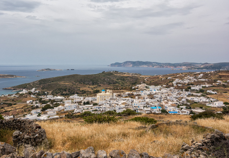Kimolos island panoramaの写真素材