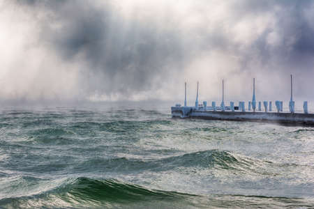 winter black sea -  Odessa, Ukraineの写真素材