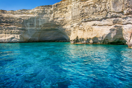 Kleftiko, Milos island, Cyclades, Greeceの写真素材