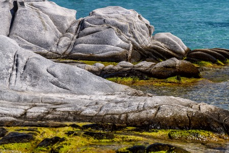 Famous Kolimbitres beach and big stones in Paros, Greece. Cyclades island