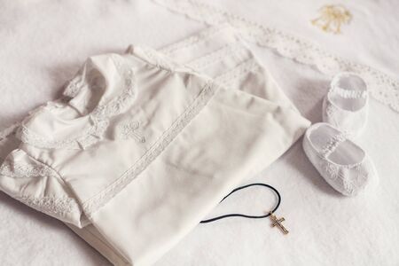 Christering attributes for a little babyの写真素材