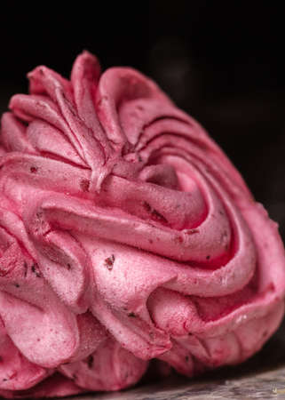 Close up delicious sweet marshmallow