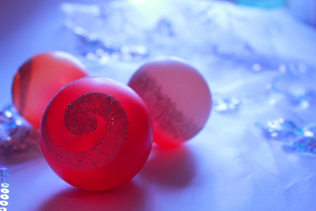  Glowing balls on a beautiful backgroundの写真素材