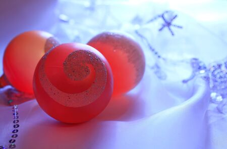  Glowing balls on a beautiful backgroundの写真素材