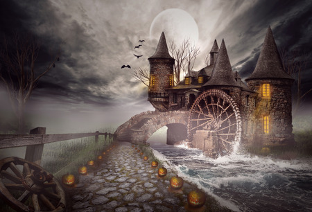 The illustration on a Halloween themeの写真素材