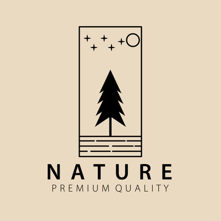 Abstract elegant nature line icon vector design. Graceful lined vector signのイラスト素材
