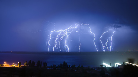 Lightning hits