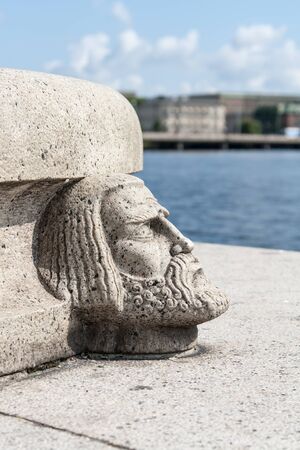 elements of historical architecture tower in Stockholm, Swedenの写真素材