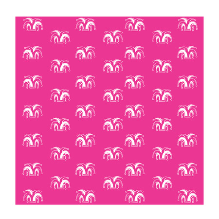 vector background from silhouette clowns hat on colorのイラスト素材