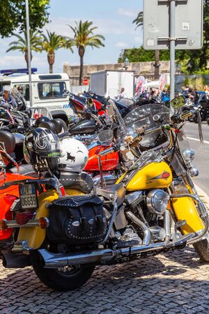 CASCAIS, PORTUGAL - 15 june 2019: 28th HOG Rally Cascais, event harley davidson owners group in Europeのeditorial素材