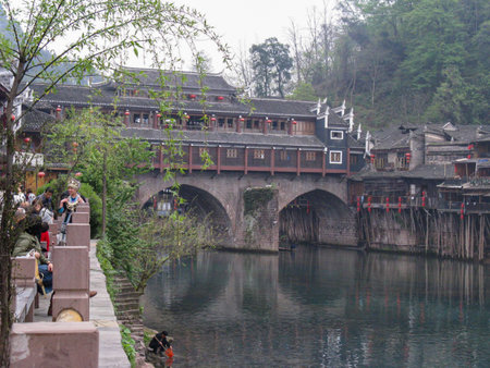 Zhouzhuang ancient town in Guizhou, Chinaの写真素材