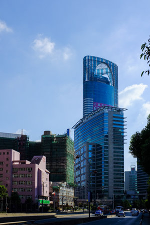Modern skyscrapers in Bangkok, Thailandの写真素材