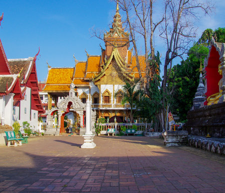 Wat Phra That Doi Suthep in Chiang Mai, Thailandの写真素材