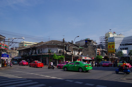 Chiang Mai, Thailand. Street view.の写真素材