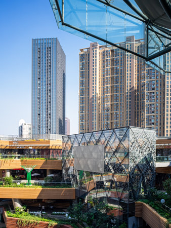 Shanghai Lujiazui Finance and Trade Zone of the modern cityの写真素材