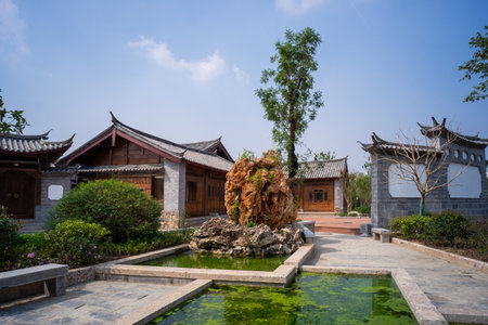 Chinese traditional architecture in Wuzhen, China.の写真素材