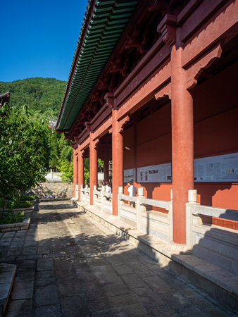 Korean traditional architecture in Gyeongbokgung Palaceの写真素材