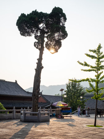 Gyeongbokgung Palace in Seoul, South Koreaの写真素材