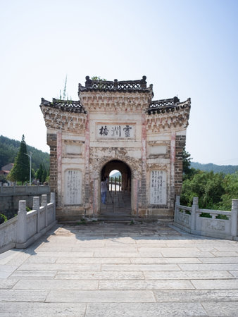 Ancient architecture scenery,, Zunhua, Hebei Province, china.の写真素材