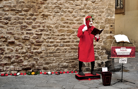 Living statue in Italyのeditorial素材