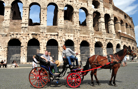 The Colosseum in Romeのeditorial素材